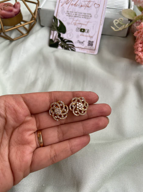 AD Flower Studs